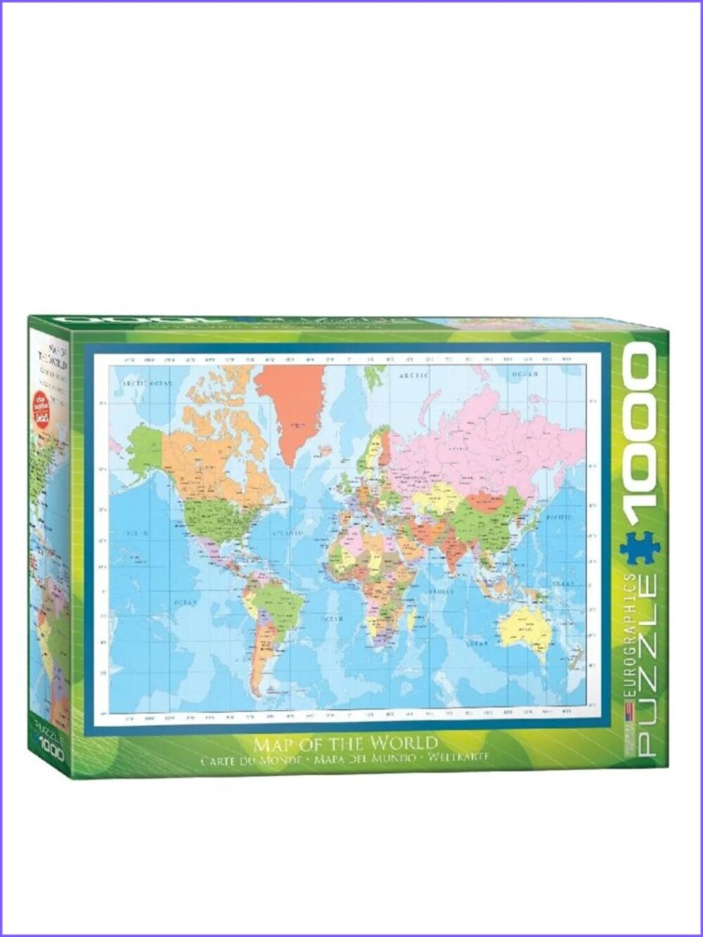Eurographics 1000pcs Adult Puzzle -Modern Map of the World New In Box